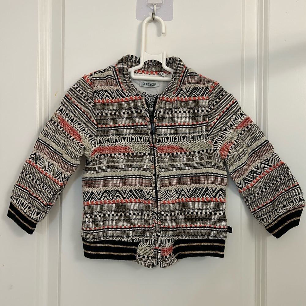 Ikks cotton woven 2T jacket with incredible detail, like new